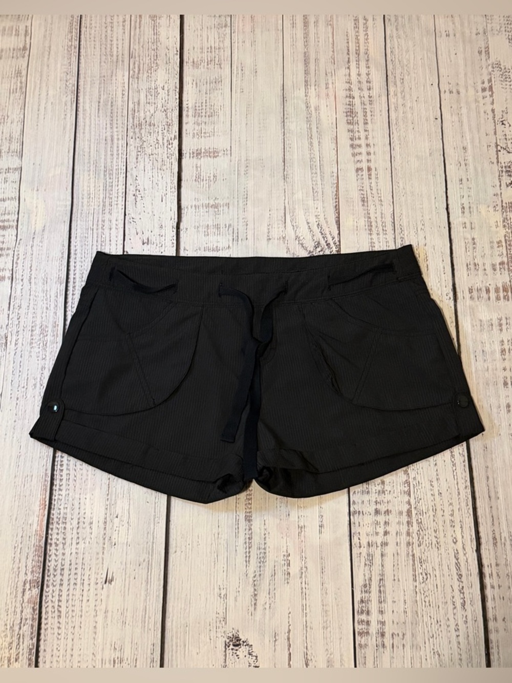 Eco Swim Womens Shorts Size Small With Drawstring And Slash Pockets beach pool